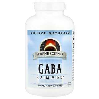 Source Naturals, Serene Science®, GABA, 750 mg, 180 Capsules