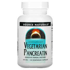 Source Naturals, Vegetarisches Pankreatin, 475 mg, 120 vegetarische Kapseln