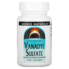 Source Naturals, Vanadyl Sulfate, 10 mg, 100 Tablets