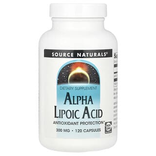 Source Naturals, α-硫辛酸，300 毫克，120 粒膠囊