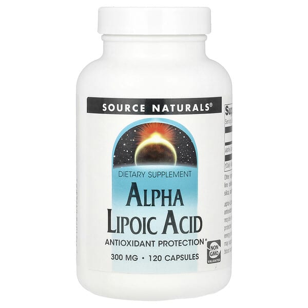 Source Naturals Alpha Lipoic Acid, 300 mg, 120 Capsules