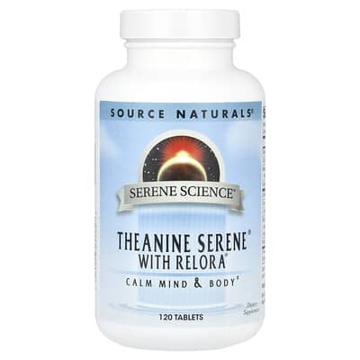 Source Naturals, Serene Science®, Theanine Serene® With Relora®, 120 Tablets