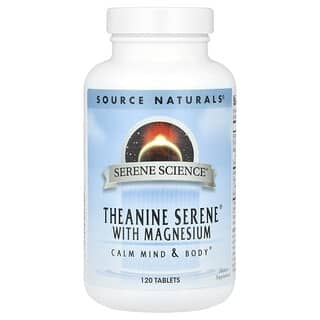 Source Naturals, Theanine Serene® au magnésium, 120 comprimés