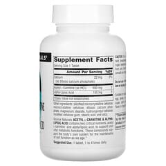 Source Naturals, アセチルL-カルニチン＆アルファリポ酸、650mg、60粒