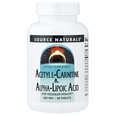 Acetil-L-carnitina y ácido alfa-lipoico, 60 comprimidos