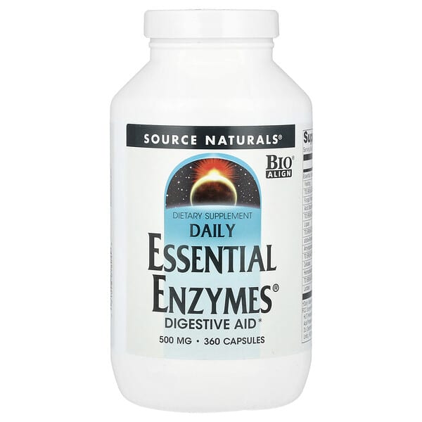 Daily Essential Enzymes®, 500 mg, 360 Capsules