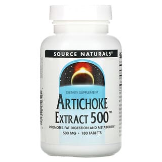 Source Naturals, Extrait d’artichaut 500, 180 Comprimés