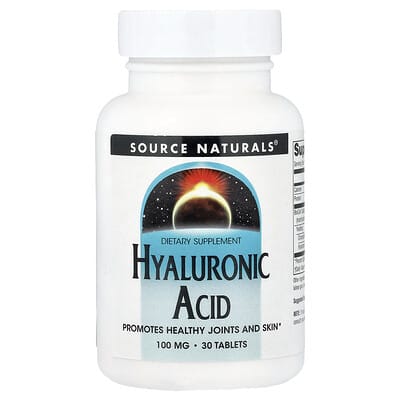 Source Naturals, Hyaluronic Acid, 100 mg, 30 Tablets