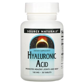 Source Naturals, Acide hyaluronique, 100 mg, 30 comprimés