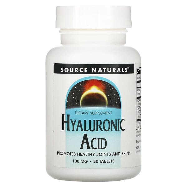 Source Naturals, Hyaluronic Acid, 100 mg, 30 Tablets