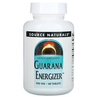 Source Naturals, Guaraná Energizer, 900 mg, 60 Comprimidos