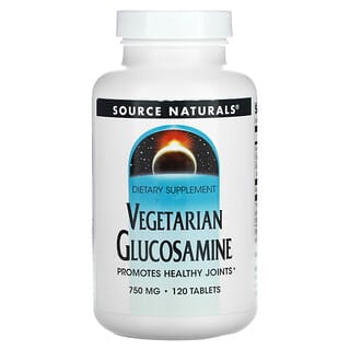 Source Naturals, Glucosamine végétarienne, 750 mg, 120 comprimés