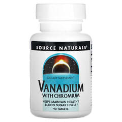 Source Naturals, Vanadium avec chrome, 90 comprimés