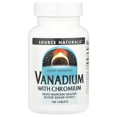 Source Naturals, Vanadium Chromium, 180 Tablets