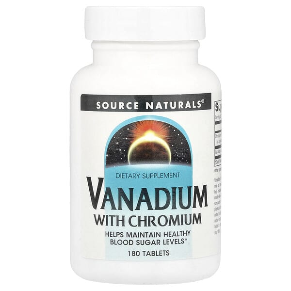 Vanadium With Chromium, 180 Tablets