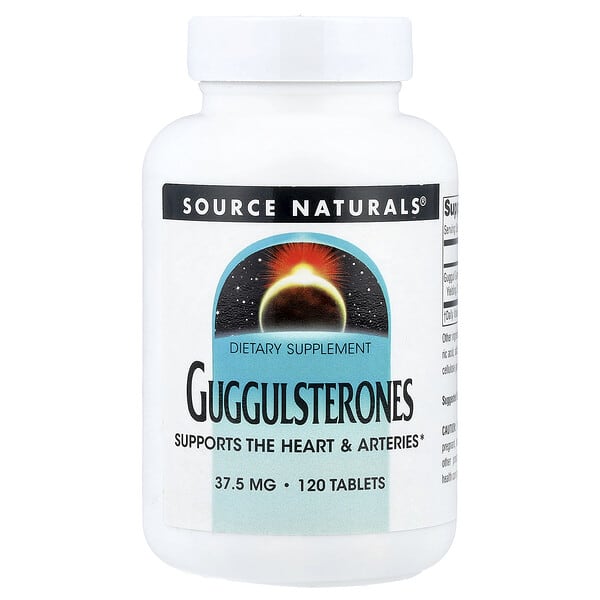 Source Naturals, 구굴스테론(Guggulsterones), 37.5 mg, 120 타블릿
