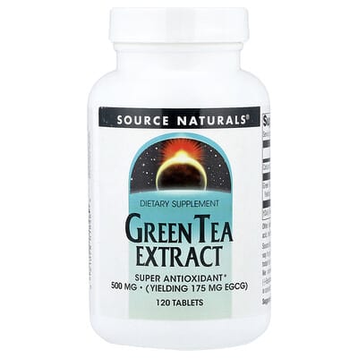 Source Naturals, Green Tea Extract, 500 mg, 120 Tablets