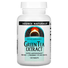 Source Naturals, 緑茶エキス、500mg、タブレット120粒