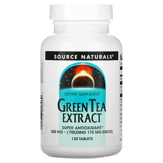 Source Naturals‏, Green Tea Extract, 500 mg, 120 Tablets