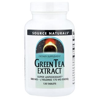 Source Naturals, Extract de ceai verde, 500 mg, 120 tablete