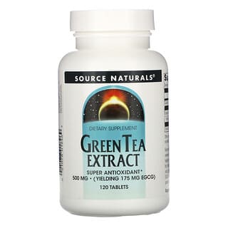 Source Naturals, グリーンティー エキス, 500 mg, 120 錠