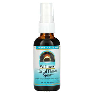 Source Naturals, Wellness, Herbal Throat Spray, 2 fl oz (59.14 ml)