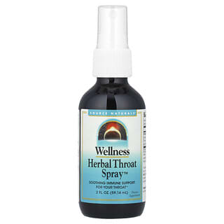 Source Naturals, Wellness, Bitkisel Boğaz Spreyi™, 2 fl oz (59,14 ml)