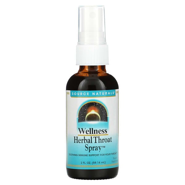 Source Naturals, Wellness, Herbal Throat Spray, 2 fl oz (59.14 ml)