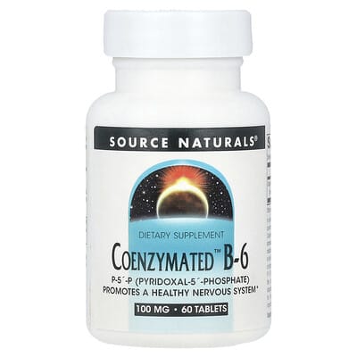 Source Naturals, Coenzymated B-6, 100 mg, 60 Tablets
