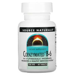 Source Naturals, Coenzymated B-6, 100 мг, 60 таблеток