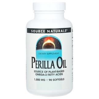 Source Naturals, Huile de pérille, 1000 mg, 90 gélules