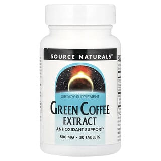 Source Naturals, Extrait de café vert, 500 mg, 30 Comprimés