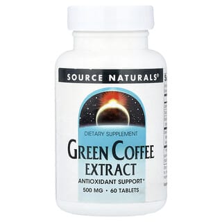Source Naturals, Green Coffee Extract, 500 mg, 60 Tablets