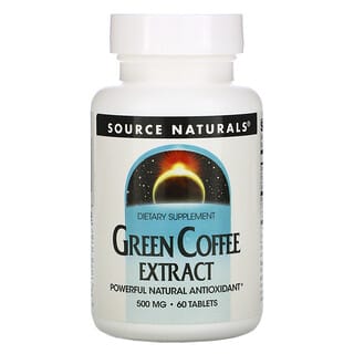 Source Naturals, グリーンコーヒーエキス、500mg、60粒