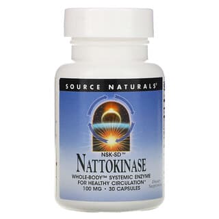 Source Naturals, NSK-SD 納豆激酶，100 毫克，30 粒膠囊