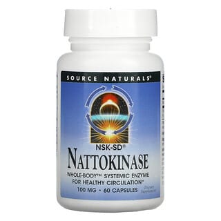 Source Naturals, Nattokinase, 100 mg, 60 Cápsulas
