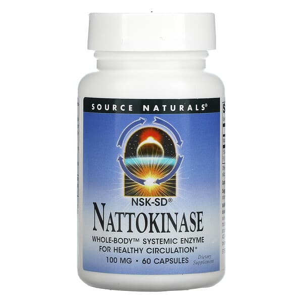 Source Naturals, Nattokinase, 100 mg, 60 Kapseln