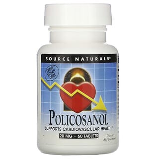 Source Naturals, Поликосанол, 20 мг, 60 таблеток