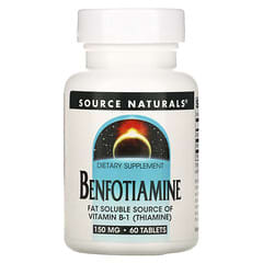 Source Naturals, Benfotiamina, 150 mg, 60 Comprimidos