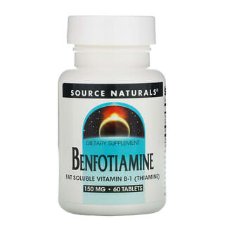 Source Naturals, Benfotiamine, 150 mg, 60 comprimés