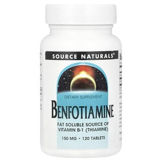 Source Naturals, Benfotiamina, 150 mg, 120 comprimidos