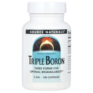 Source Naturals, Triple Boron , 3 mg, 100 Capsules