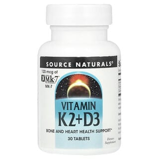 Source Naturals, 維生素 K2+D3，30 片