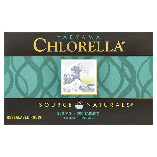 Source Naturals, Yaehama Chlorella®（ヤエヤマ クロレラ）、タブレット300粒