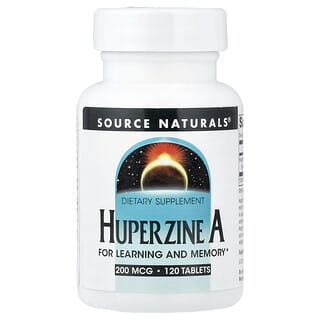Source Naturals, Huperzine A, 200 µg, 120 comprimés