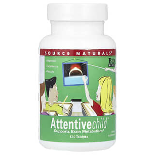 Source Naturals, Athentive Child™, 120 Comprimidos