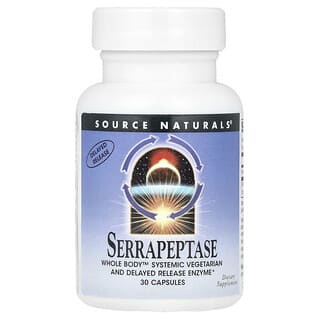 Source Naturals, セラペプターゼ、30粒