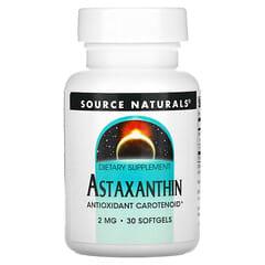 Source Naturals, Astaxantina, 2 mg, 30 cápsulas blandas