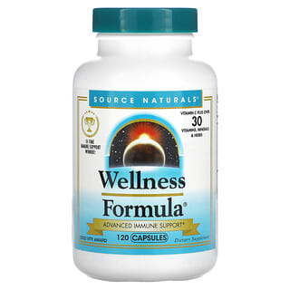 Source Naturals, Wellness Formula, засіб для покращеної підтримки імунітету, 120 капсул