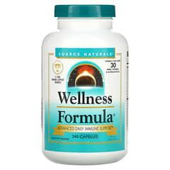 سورس ناتورالز‏, Wellness Formula، تركيبة لدعم المناعة للاستخدام اليومي، 240 كبسولة